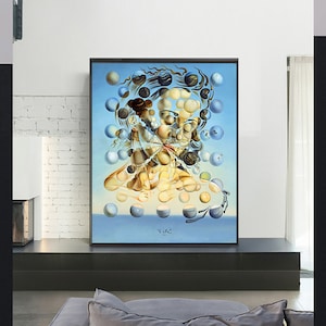 Galatea of the Spheres-Salvador Dali,Home office Decor,Exhibition Poster,Surrealism, Giclee fine print,Modern art,Custom Extra large size