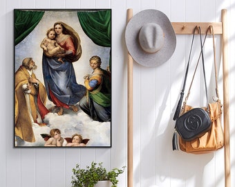 Raphael's the Sistine Madonna-reproduction of a Classic Painting