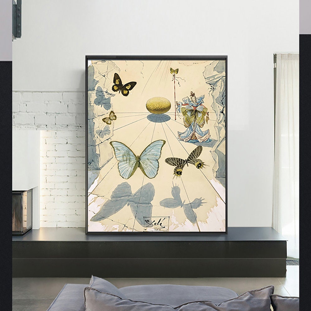 Allegorie de soie-Salvador Dali,Home office Decor,Exhibition Poster,Surrealism, Giclee fine print,Modern art,Custom Extra large size