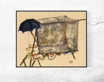 Street Cart MET-Egon Schiele,Home Office Dekor,Einweihungsgeschenk,Expressionismus,Vintage Meisterwerk Kunstwerk,Giclee Print in verschiedenen Größen