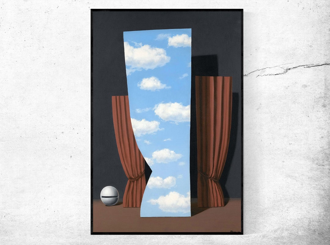 La Joconde-rene Magritte,home Office Decor,surrealist Art,abstract