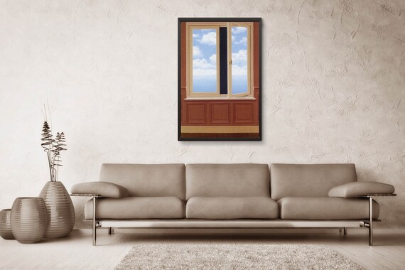 La Lunette D Approche-rene Magritte,home Office Decor