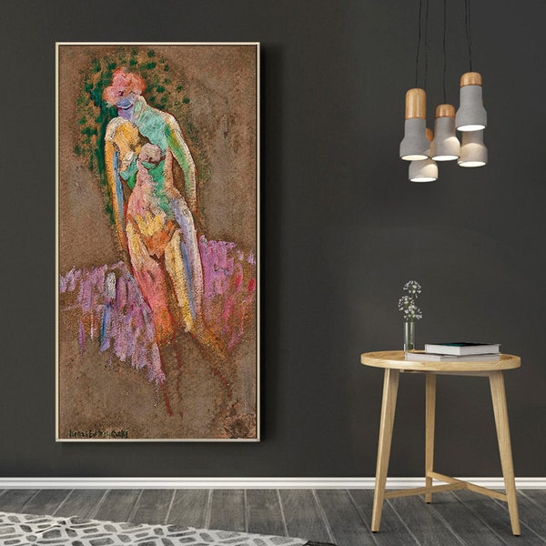 ebauche de femme nue au soleil-Henri Edmond Cross, Homedecor, impressionisme schilderij, Mid Century Modern Wall Art, giclee print in verschillende maten