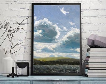 Northern Clouds-Tom Thomson,Home office wall art decor,Canada landscape,canvas art prints,Canadian art,giclee print in various sizes