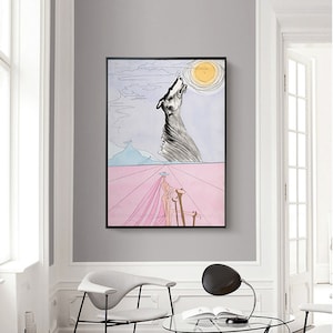 TAPESSIERE KUNSTLERTEPPICH-Salvador Dali,office Decor,Exhibition Poster,Surrealism, Giclee fine print,Modern art,Custom Extra large size