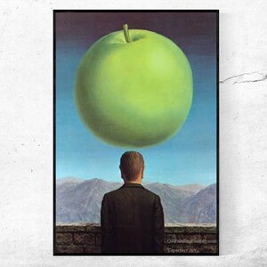 La carte postale - René Magritte, décoration de bureau à domicile, art surréaliste, peinture abstraite, affiche d'exposition, art vintage, personnalisé très grande taille
