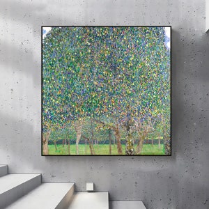 Gustav Klimt&#39;s Pear Tree-Reproduction of a Classic Painting,Antique Art print,Home office decor,Vintage Wall Art,Museum Art,Masterpiece