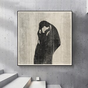 エドヴァルド・ムンク「接吻 IV」オリジナル、ニューヨークの エドヴァルド・ムンク「接吻 IV」オリジナル、ニューヨークの