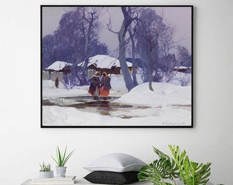 Stepan Kolesnikoff-Stepan Kolesnikoff,Russian Realism,Home office Decor,Serbia print,canvas wall art,Art Print,giclee print in various sizes