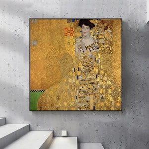 Portrait of Adele Bloch-Bauer I-Reproduction of a Classic Painting,Antique Art print,office decor,Vintage Wall Art,Museum Art,Masterpiece