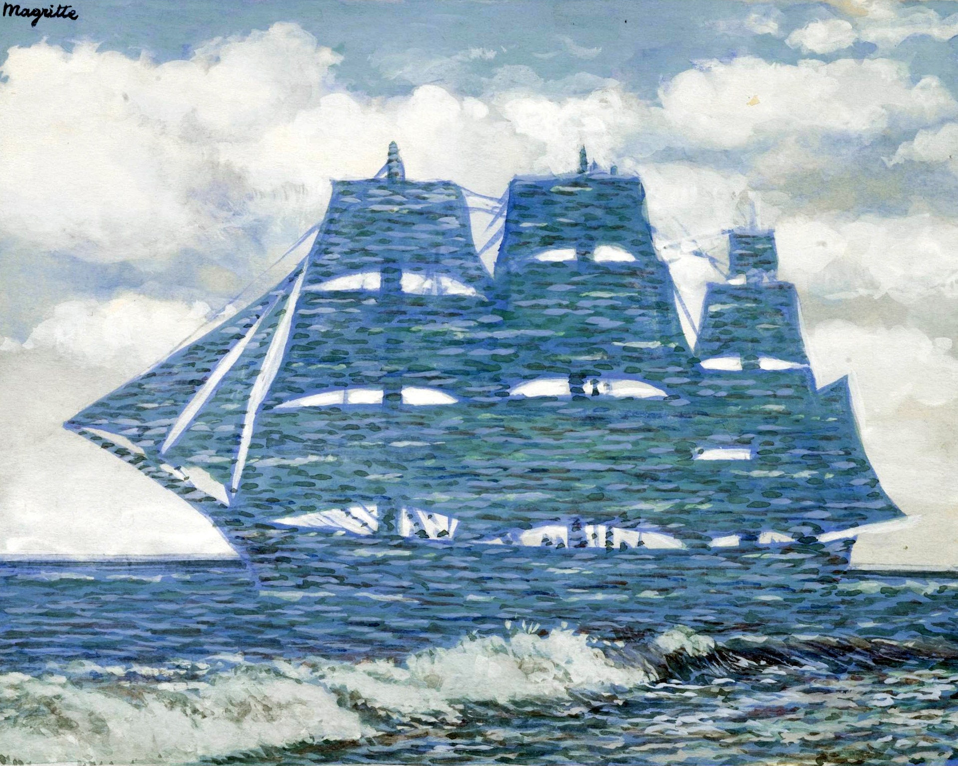 Le Seducteur-rene Magritte,home Office Decor,surrealist Art