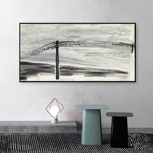 paysage_aux_hirondelles-Sanyu(Chang Yu),Modernist,Home office wall decor,Canvas print,giclee print in various sizes