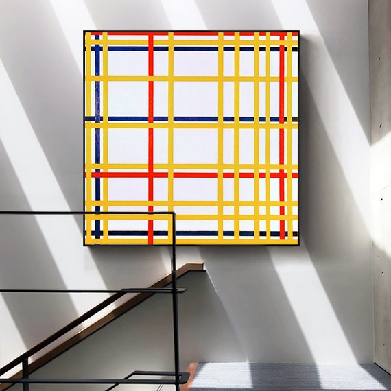 Piet Mondrian's Newyork Cityi-reproduction of a Classic Painting