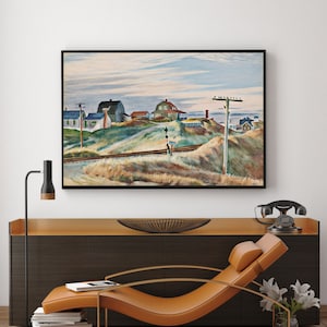 Cottages at North Truro-Edward Hopper,office Decor,Exhibition Poster,American Realism,Giclee fine print,Modern art,Custom Extra large size