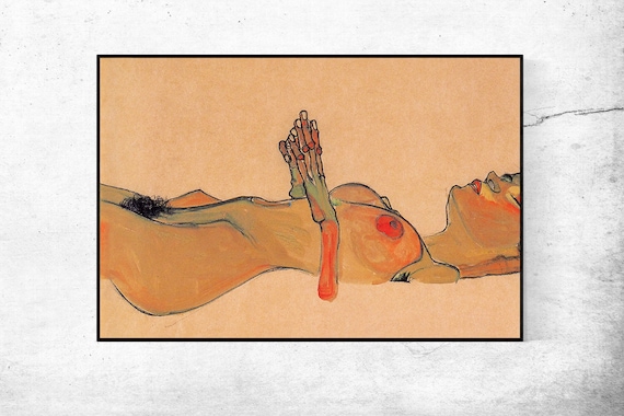 Totes Madchen-Egon Schiele,Home office Decor,Housewarming Gift,Expressionism,Vintage masterpiece Artwork,giclee print in various sizes