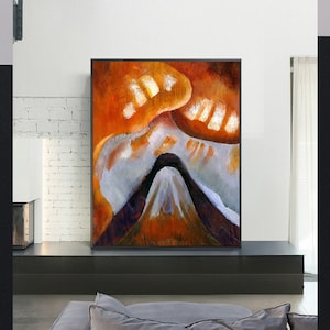 Arthur Dove&#39;s Mountain and Sky-Reproduction of a Classic Painting,Antique Art print,Home office decor,Vintage Wall Art,MuseumArt,Masterpiece