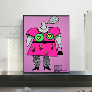 Niki de Saint Phalle, cartel de exposición, decoración de pared, decoración de oficina en casa, impresión giclee en varios tamaños