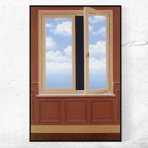 La Lunette D Approche-rene Magritte,home Office Decor,surrealist