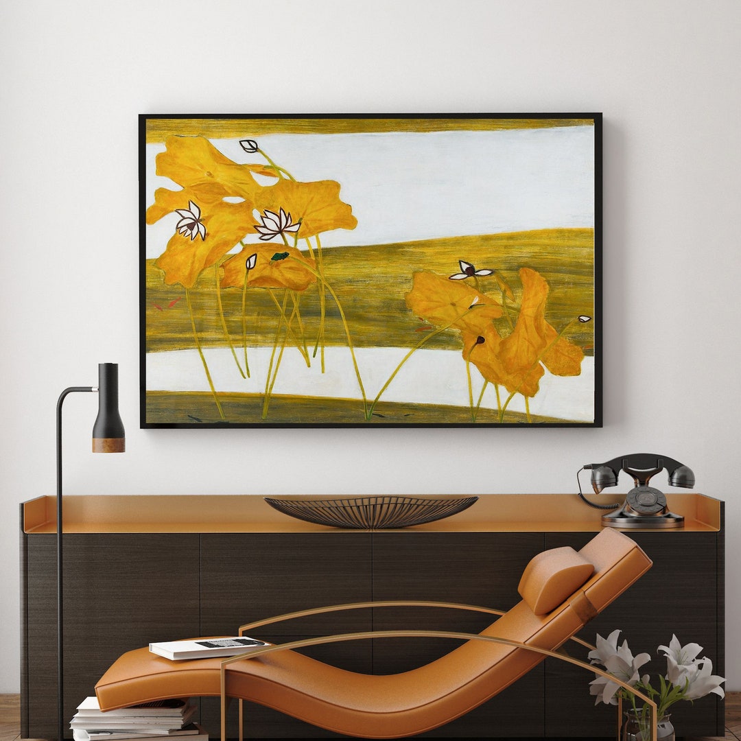 Lotus-sanyu(chang Yu),modernist,home Office Wall Decor,canvas Print ...