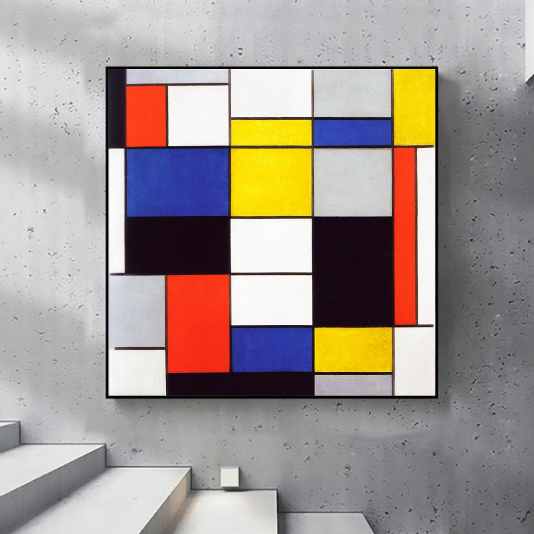 Piet Mondrian's Composition A-reproduction of a Classic Painting