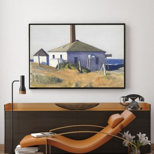 House of the Fog Horn, No.3-Edward Hopper,Home Decor,Exhibition Poster,American Realism,Giclee fine print,Modern art,Custom Extra large size