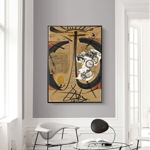 voeux de Noel paranoiaques-Salvador Dali,office Decor,Exhibition Poster,Surrealism, Giclee fine print,Modern art,Custom Extra large size