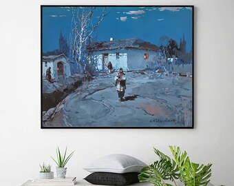 Twilight-Stepan Kolesnikoff,Russian Realism,Home Office Dekor,Serbien Druck,Leinwand Wandkunst,Art Print,Giclee Druck in verschiedenen Größen