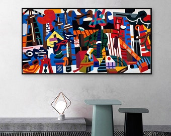 Swing Landscape-Stuart Davis,Home office Decor,Modern Abstract Art ,abstract geometric, American modernism,giclee print in various sizes