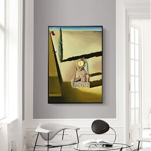 La Femme-Poisson-Salvador Dali,Home office Decor,Exhibition Poster,Surrealism, Giclee fine print,Modern art,Custom Extra large size
