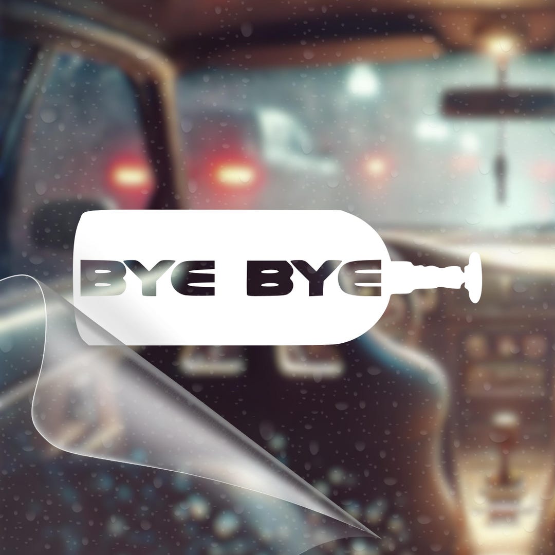 Fast Bye Sticker Bye Bye JDM Car Vinyl Decal Bumper Sticker for Car, Wall, Window ...