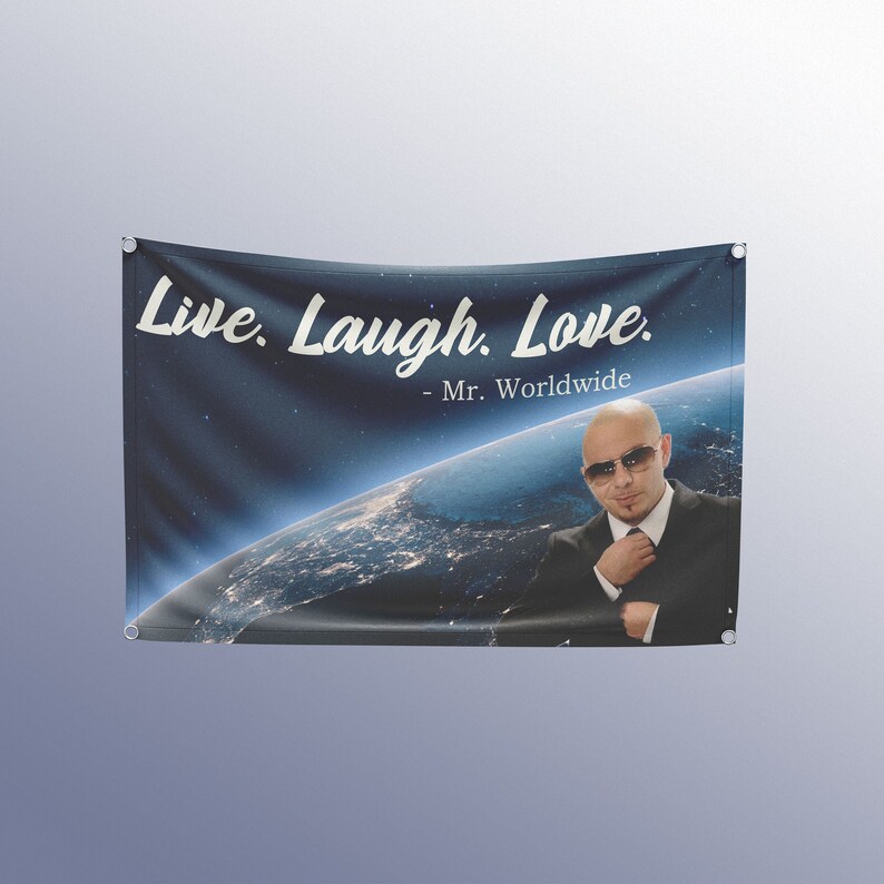 Live Laugh Love Funny College Dorm Decor Flag Gift Party Decorations 