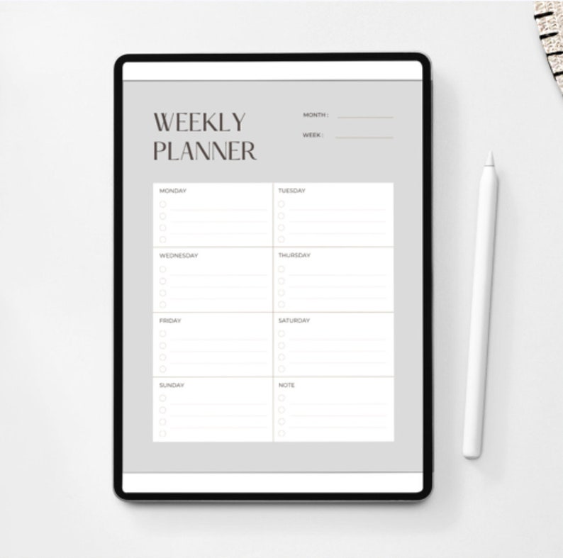 Aesthetic Weekly Planner Printable - Etsy
