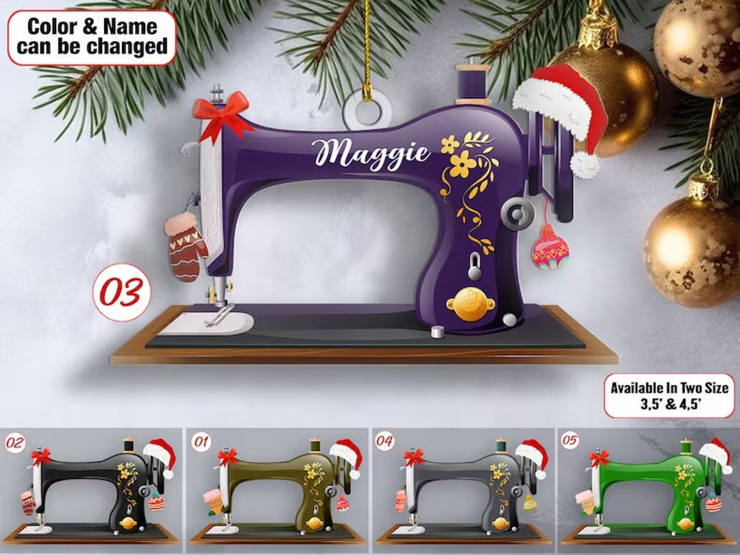 Sewing Machine Christmas Light Ornament Sewing Machine Etsy