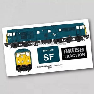 Fridge Magnet BR Class 31 British Rail Railfreight Diesel Locomotive