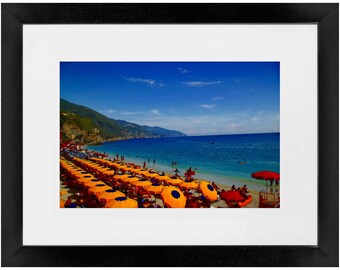 Monterosso Al Mare Beach Framed Prints