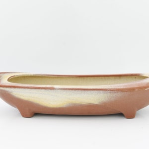 Vintage Frankoma Long Oval Shape Footed Planter