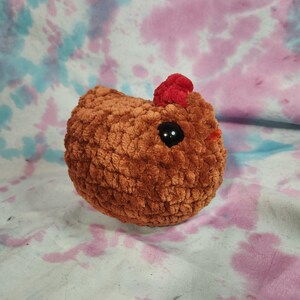 Crocheted chickens