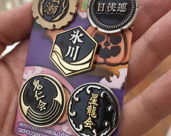 Wave 5 Yakuza / Like a Dragon Family Crest Enamel Pins