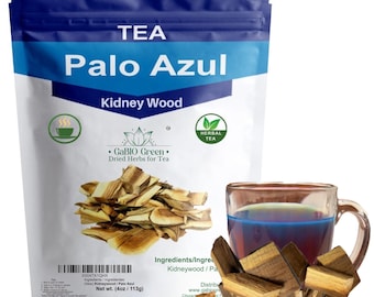 Thé au bois de rein Palo Azul - À base de plantes naturelles (4 oz / 113 g)