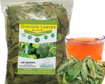 Graviola leaves, Soursop tea Hojas de guanabana tea Soursop, Soursop Herbal loose Leaves, Dried Herbs Gabiogreen Organic & Wildcrafted Herbs