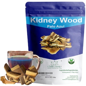 KidneyWood Palo Azul (8 oz) Natural Kidney Cleanse Tea - Fair Trade - Non GMO - Vegan - Natural (8 oz)