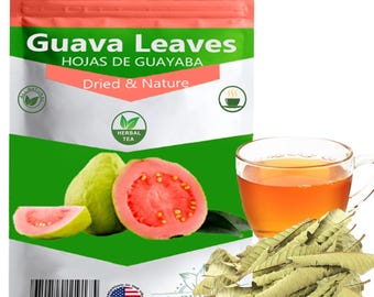 Feuilles de goyave pour tisane – Feuilles entières entièrement naturelles, sans caféine