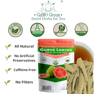 Dried whole Guava leaves Hojas de guayaba Natural Guava leaves, Gabiogreen Natural