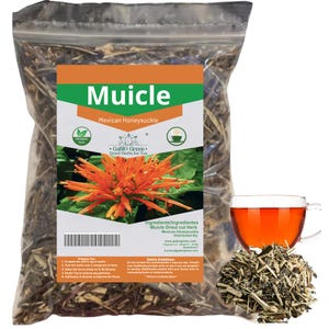 Muicle Mexican Herbs (Pack 8oz) Honeysuckle Gabiogreen Organic and Natural herbs Hierba tea