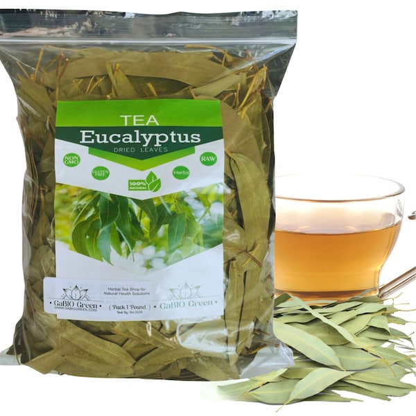 Eucalyptus Whole Leaves, Hojas enteras de eucalipto, whole leaf eucalipto tea Gabiogreen Organic & Natural Herbs.