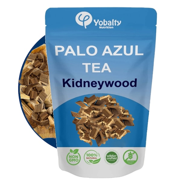 Premium-Kidney Wood, Palo Azul , Blue Stick Detox Natural Kidney Cleanse, Kidney Wood Bark.