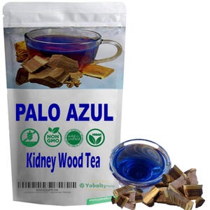 Palo Azul Premium, Kidney Wood 100% Natural, Resealable bag,Non-GMO, Gluten free, Herbal tea, Blue stick