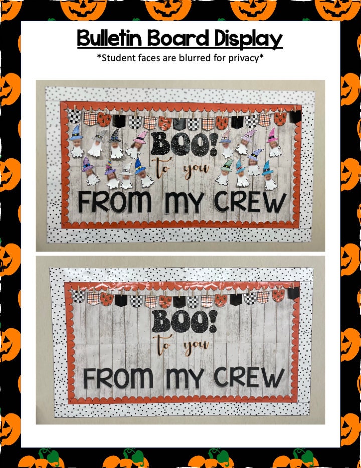 October Bulletin Board Display and Student Activity, Halloween Bulletin ...