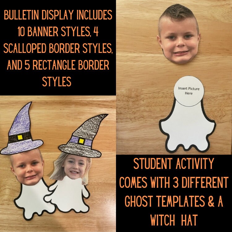 October Bulletin Board Display and Student Activity, Halloween Bulletin ...