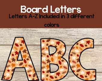 Fall Bulletin Board Letters, Fall Tshirt Design, Alphabet Letters, Fall Classroom Decor, Autumn Decor, Fall Party Letters, Party Letters